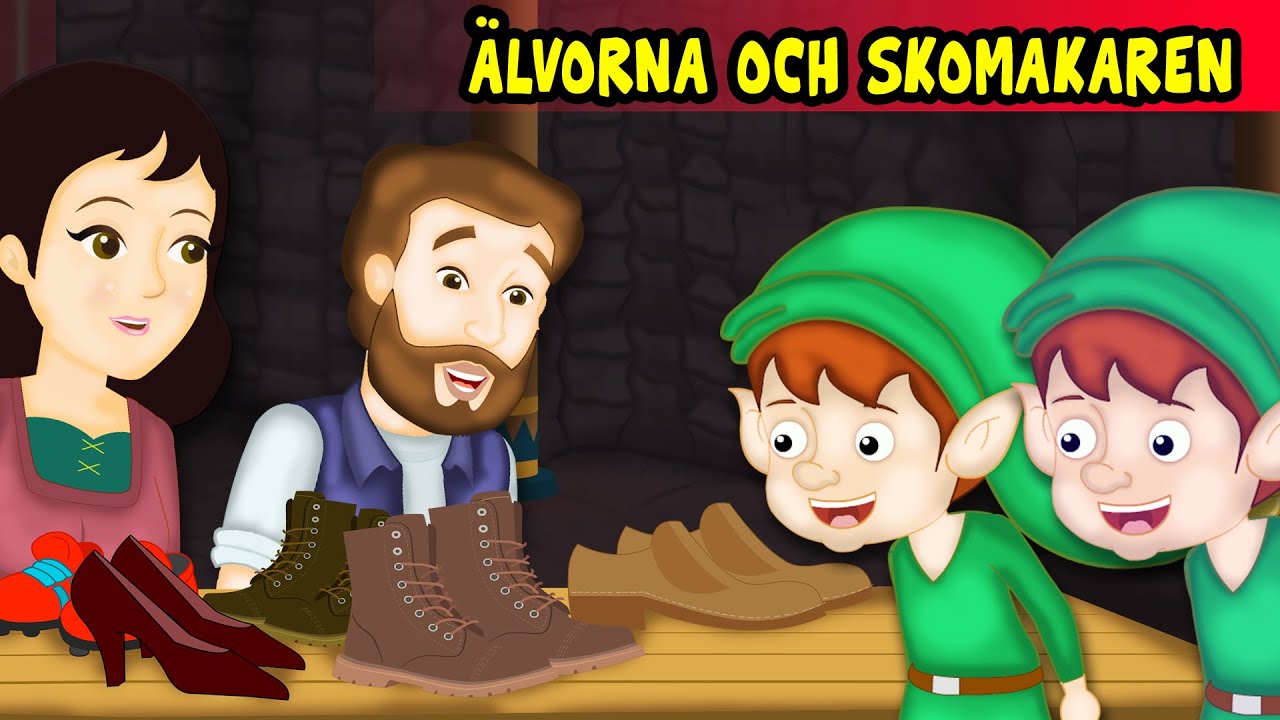 Älvorna och Skomakaren  | Sagor för barn | Tecknat på Svenska