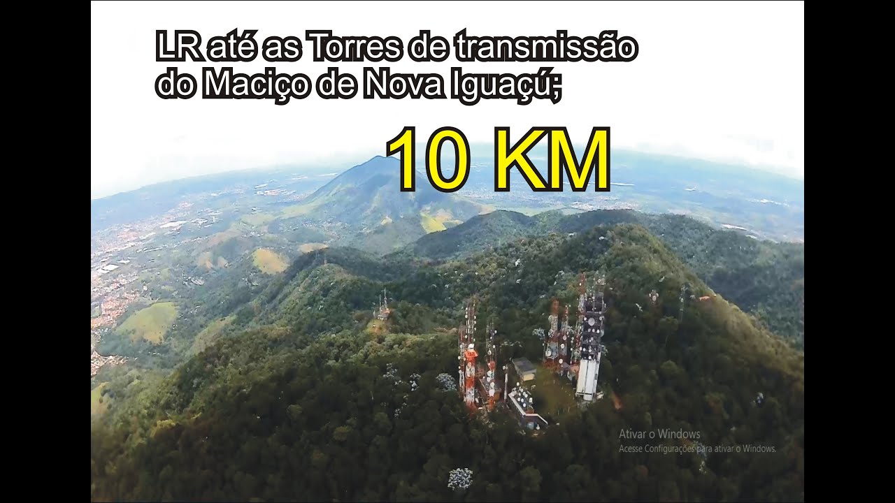 LR até as Torres de Transmissão do maciço de Nova Iguaçú
