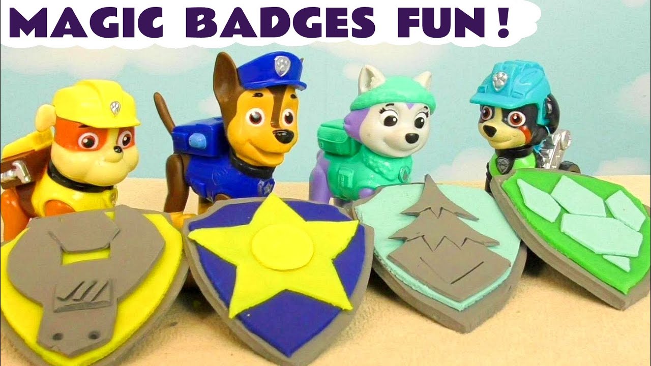 Magic Badges Fun with the Toy Paw Patrol Pups