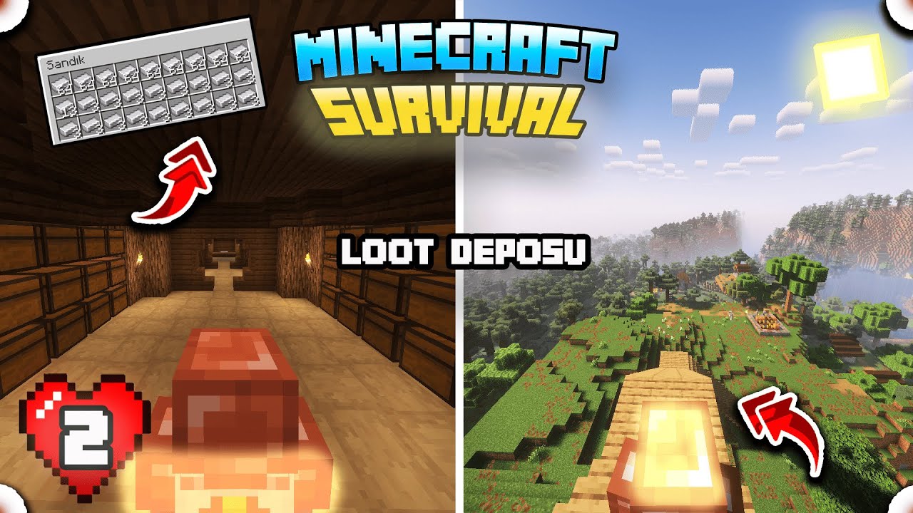 LOOT DEPOSUNU KURDUK! | Minecraft Survival S6 #2