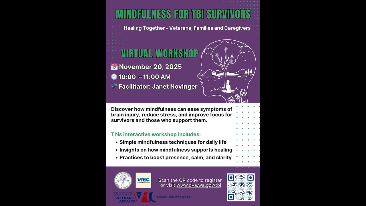 Mindfulness for Traumatic Brain Injury Workshop - TBI Council and WA Department of Veterans Affairs