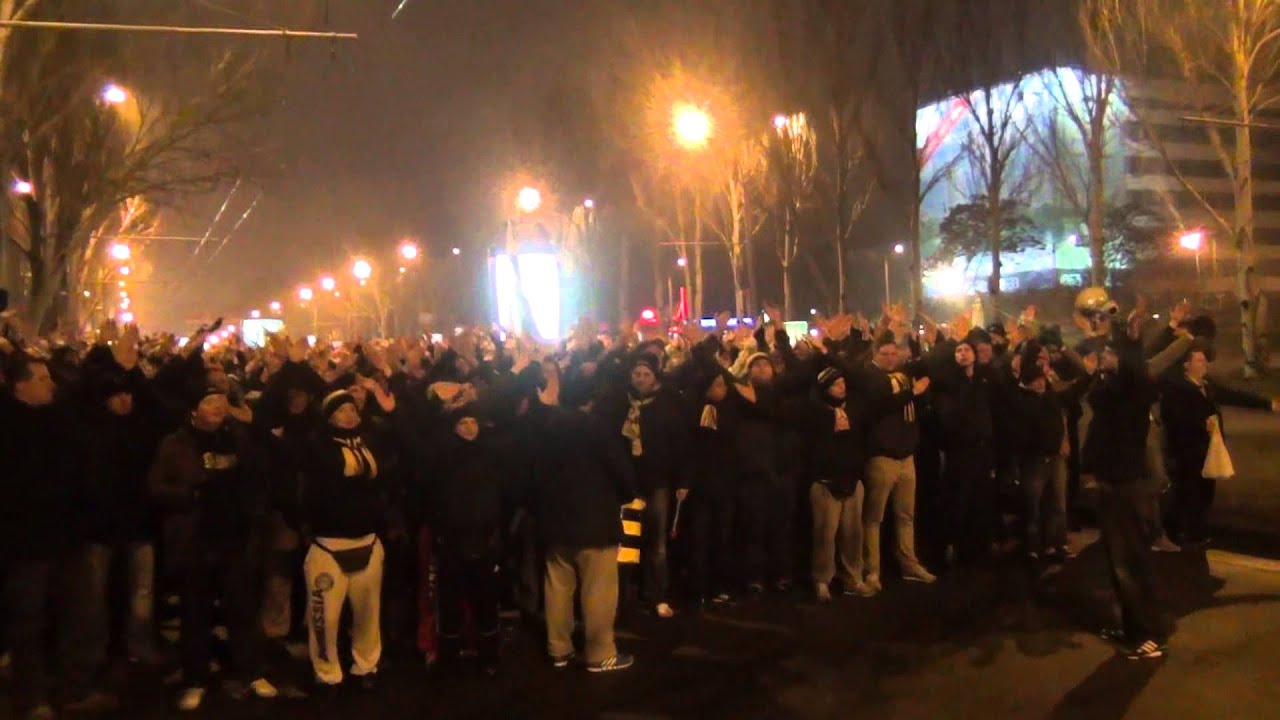 BVB Fanmarsch in Donezk