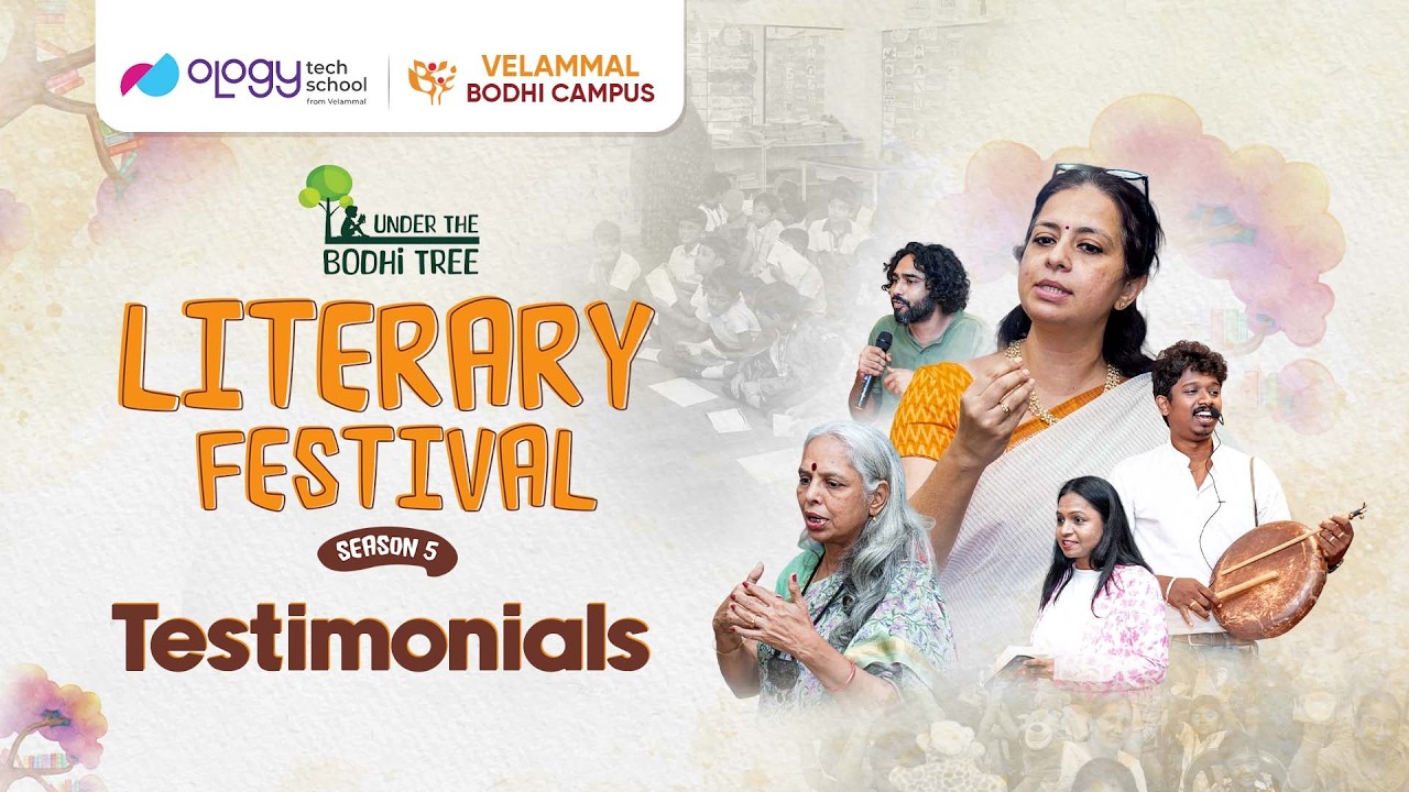 Author Testimonial | Literary Festival Season 5 | Velammal Bodhi Campus