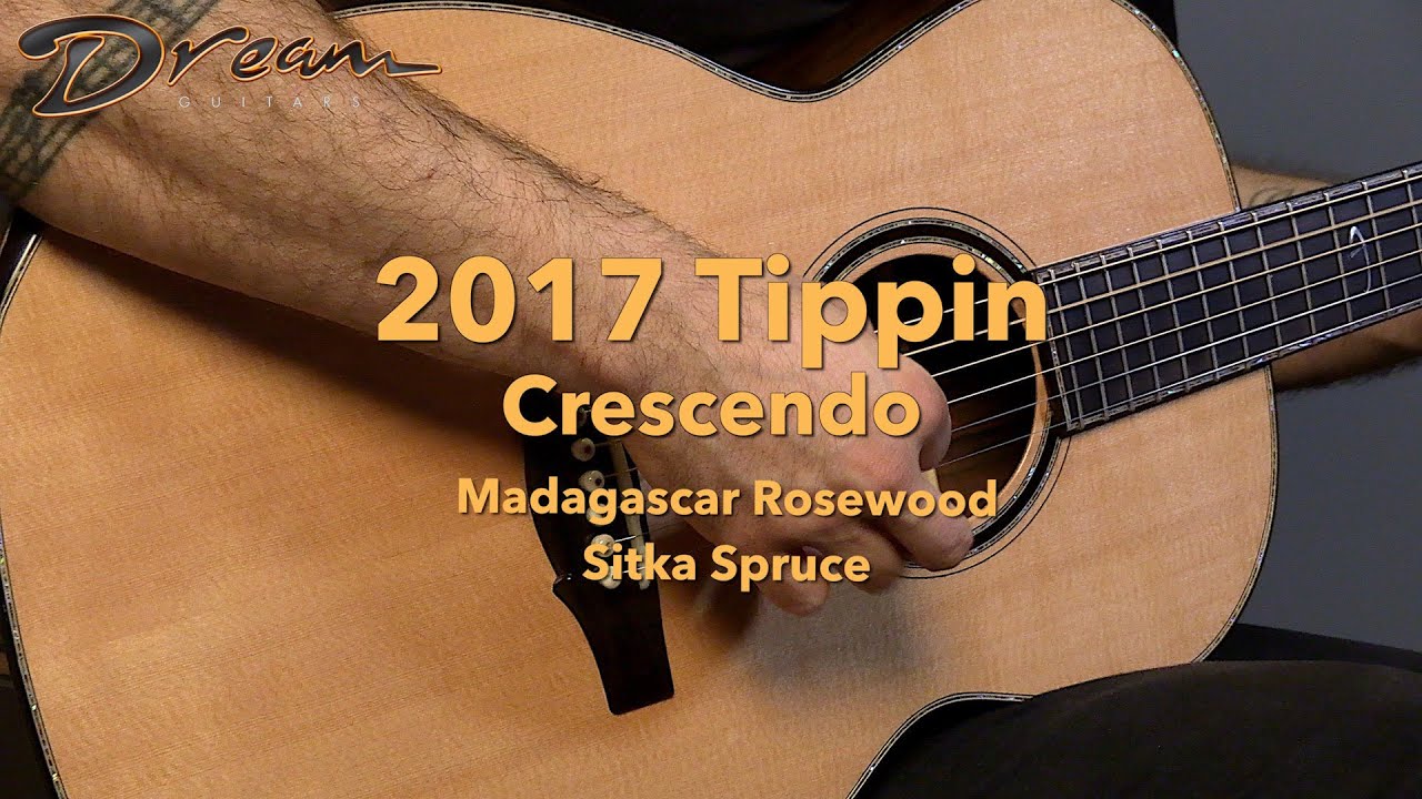 Dream Guitars - 2017 Tippin Crescendo, Madagascar Rosewood & Sitka Spruce #guitardemo