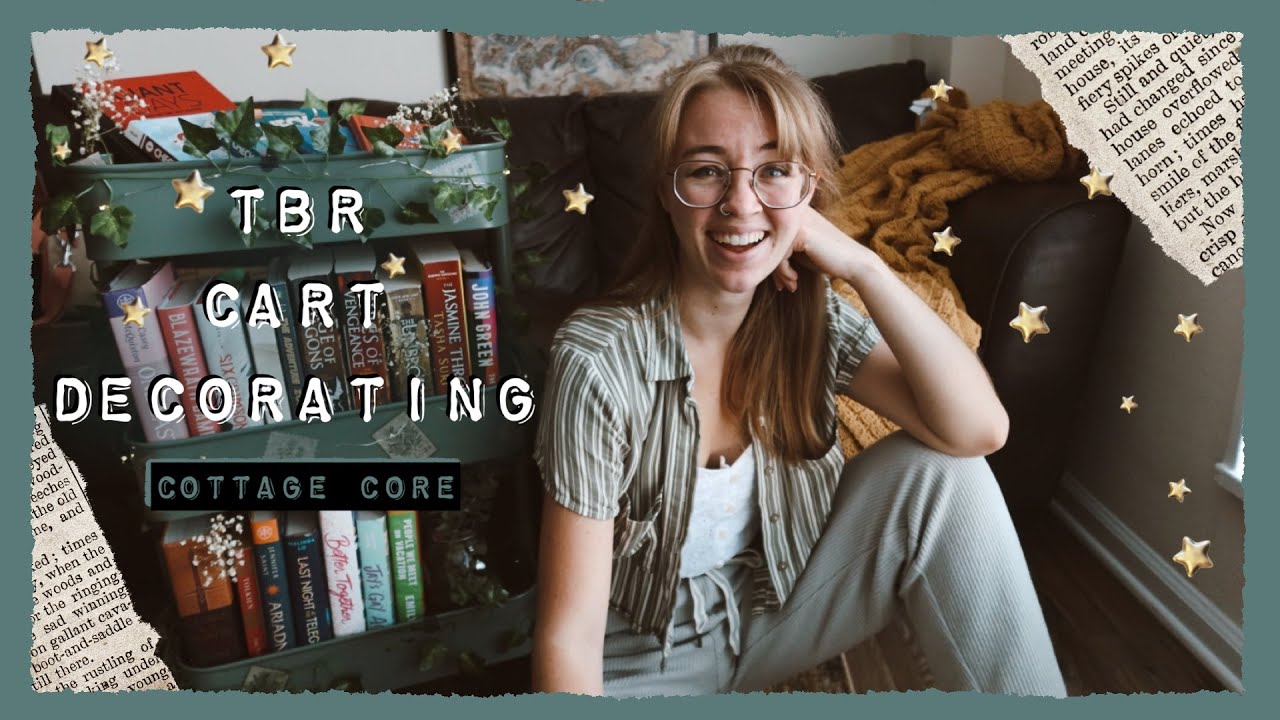 Building my Cottage Core TBR Cart || Forest Themed Book Cart