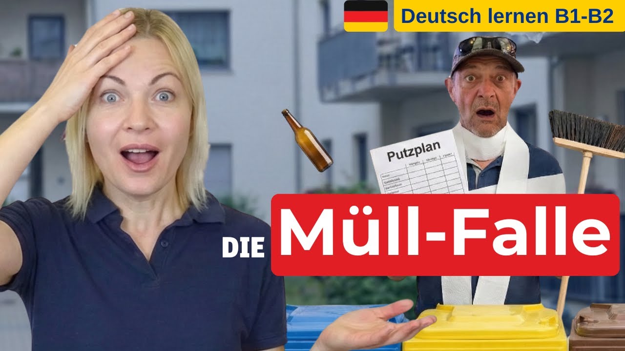 HILFE! 😱 Mein Nachbar kontrolliert den Müll | Kehrwoche & Mülltrennung Recycling Guide  |  🇩🇪 B1 B2