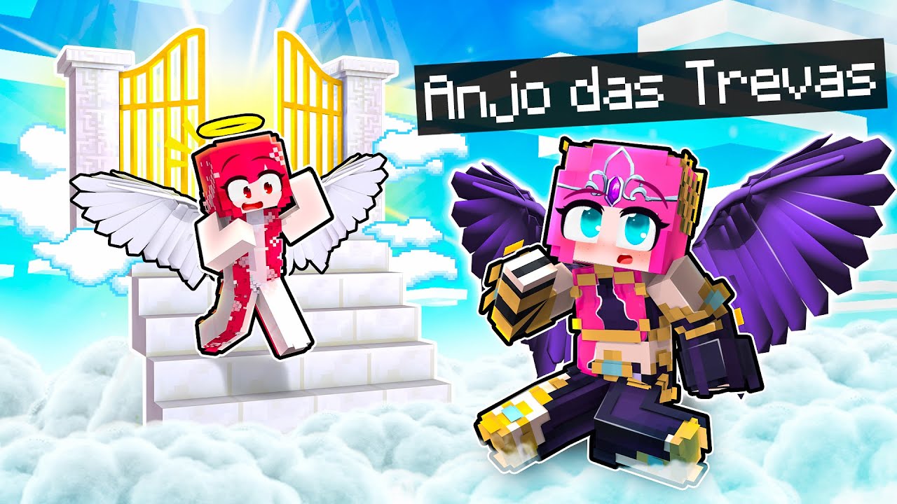 VIDA DE UM ANJO DAS TREVAS NO MINECRAFT !