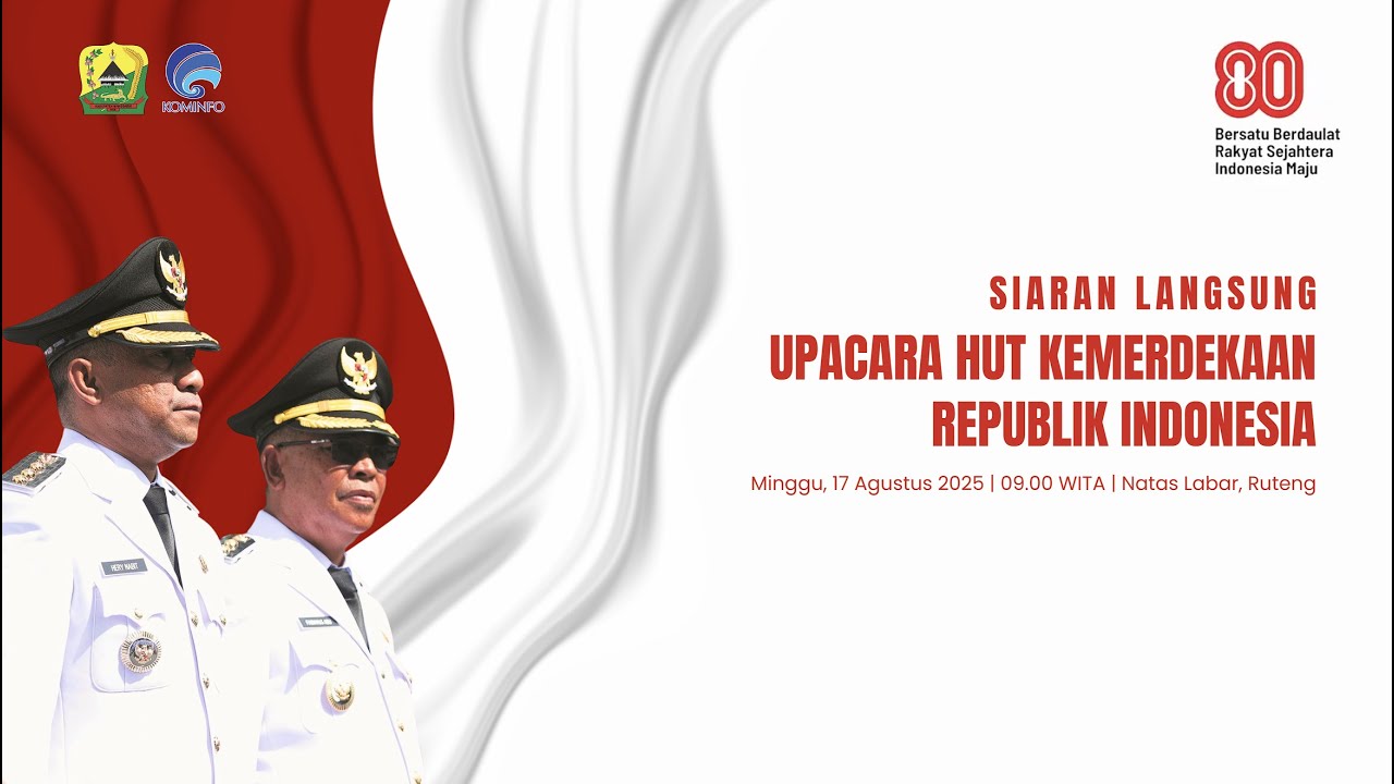 Upacara Peringatan Detik-Detik Proklamasi HUT RI Ke-80