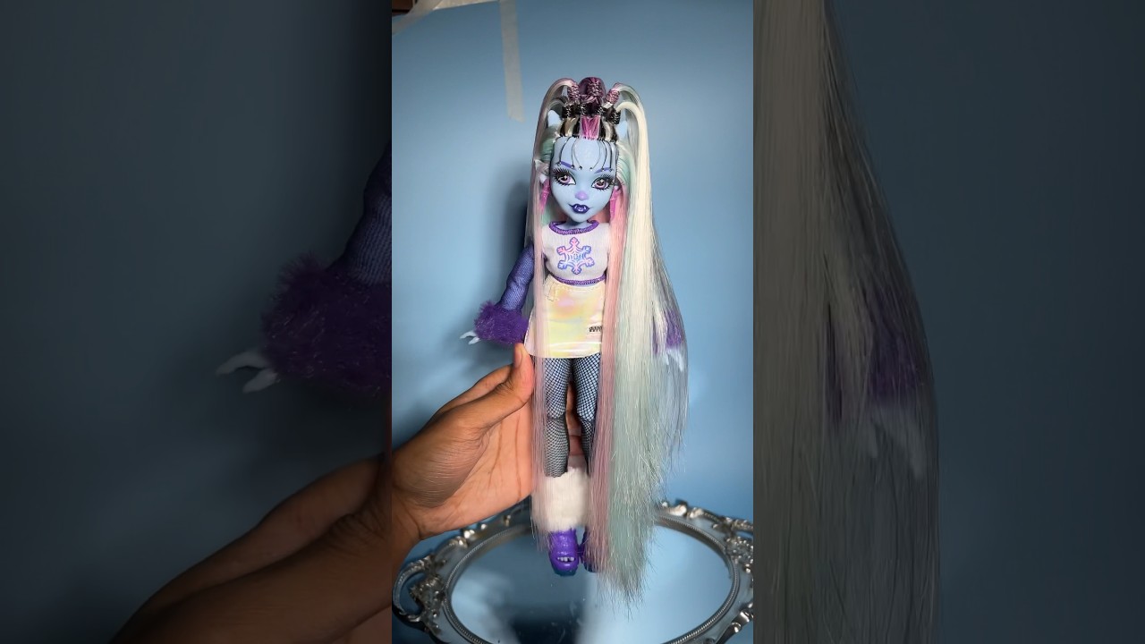 Abbey&rsquo;s New Hair! 🤍❄️ #monsterhigh #doll