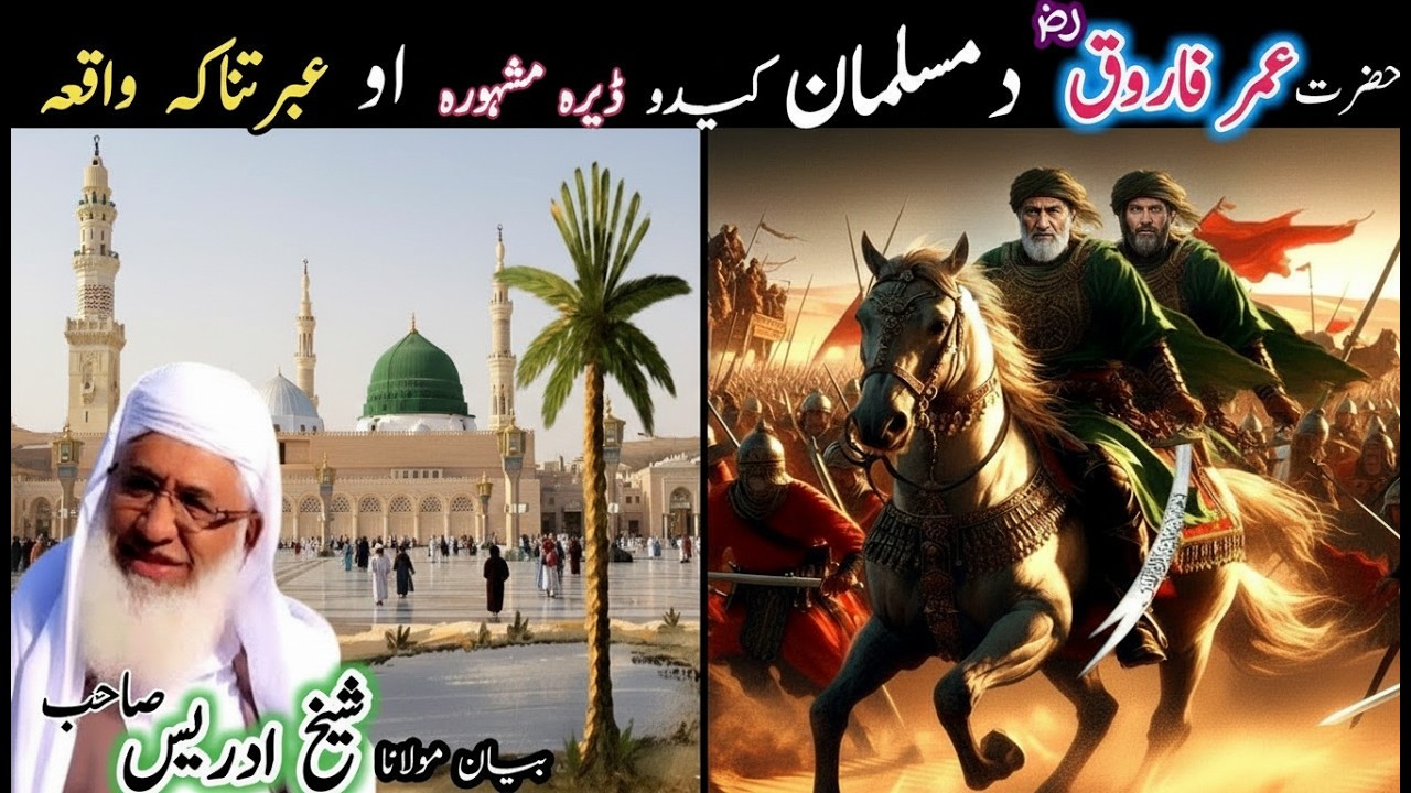HAZRAT UMAR R A W  MUSALMANIDO QISSA/حضرت عمر فاروق رض مسلمان کیدو واقعہ/seikh idrees saib bayan