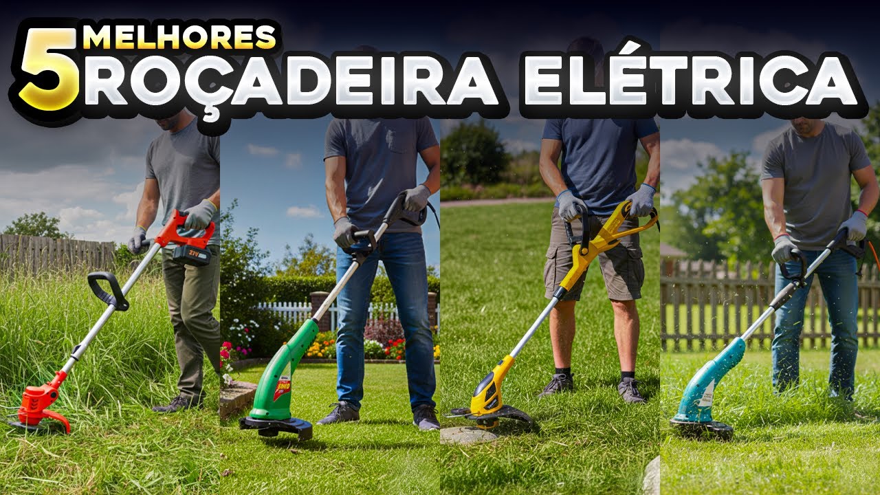 5 MELHORES ROÇADEIRAS ELÉTRICAS 2026