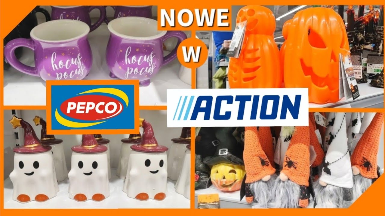 NOWOŚCI ‼️DEKORACJE NA HALLOWEEN 🎃Halloween'owe PEPCO  i ACTION 🎃Przegląd sklepów i półek 2024