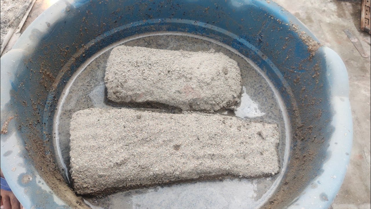 P5  Griany sand cement crumbling in lot's of water 💦 satisfying😴 asasmr 🤤