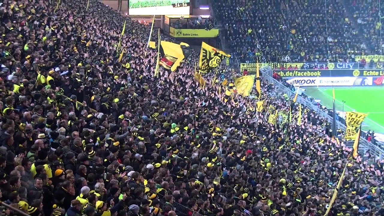 Stimmung Südtribüne: Borussia Dortmund - Bayer 04 Leverkusen (BVB 2013 Bundesliga)