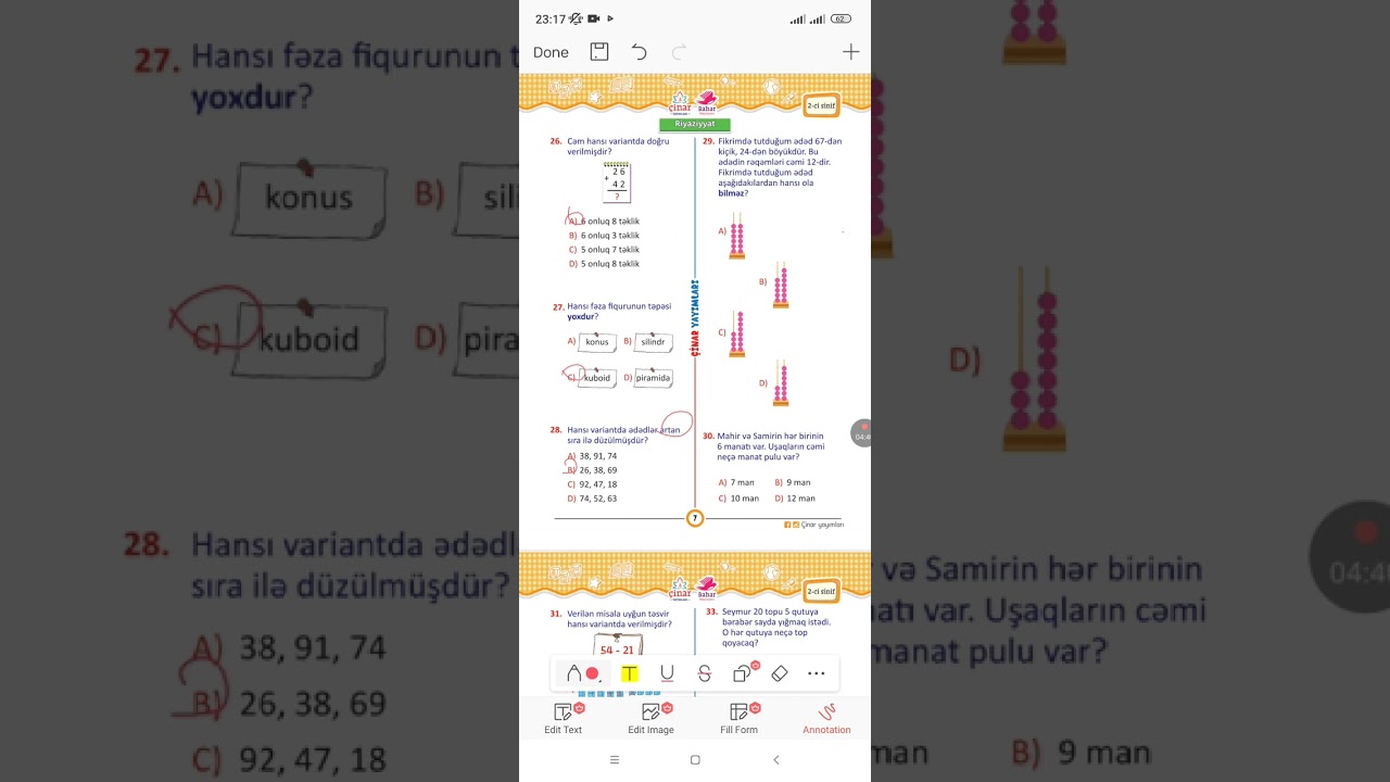 Çınar yayımları.2-ci sinif.