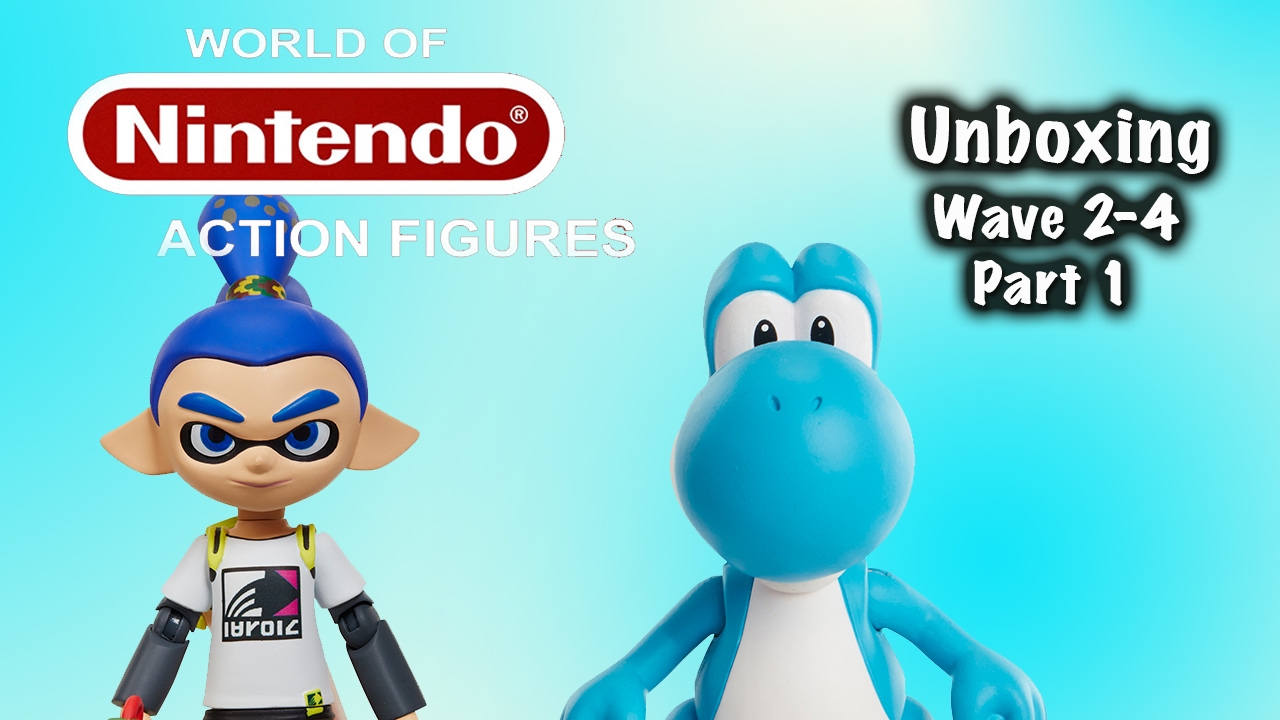 Inkling Boy and Blue Yoshi - World of Nintendo 2-4 unboxing part 1