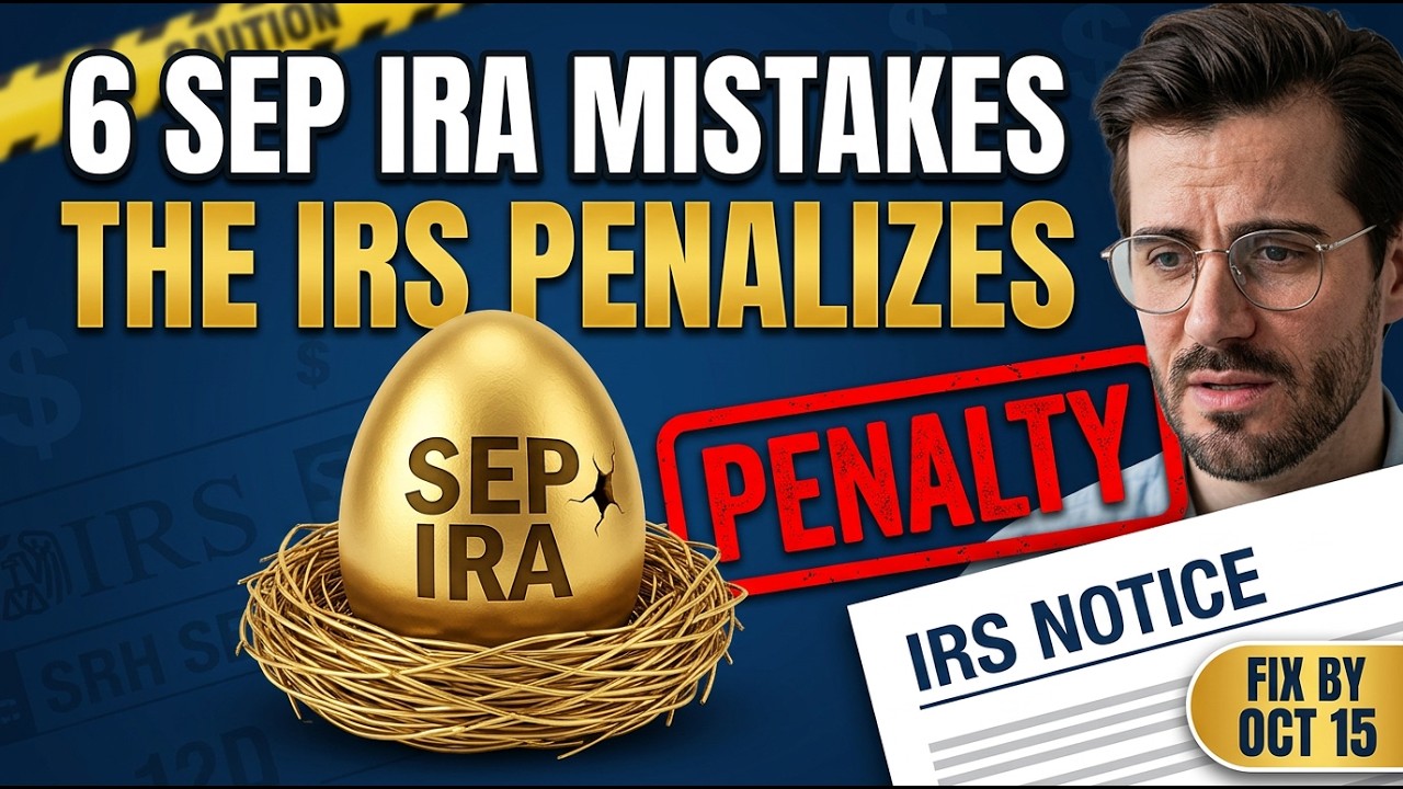 Ошибки при использовании SEP IRA, ведущие к штрафам IRS (и как их исправить в 2026 году)