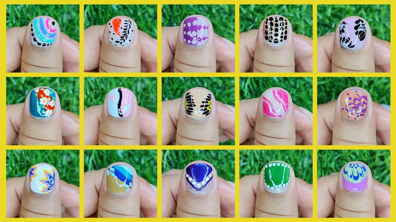 Latest 15+ Short Nail 💅🏻Art Design At Home 🏡।। Nails With Household Items। Easy Nail Art।#nails#nail