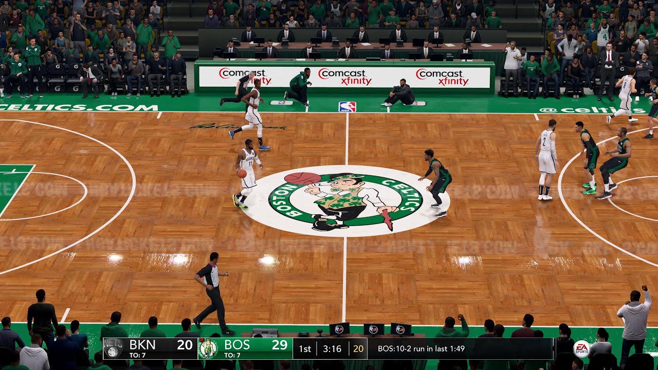 NBA LIVE 22 Nets vs Celtics PS5 Game 1 Playoffs 1st Qrt