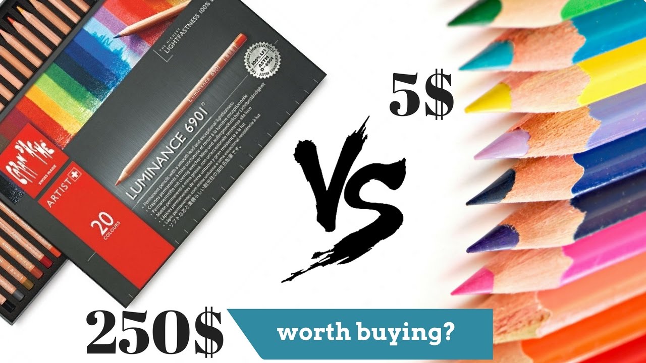 $250 VS $5 Colored Pencils Comparison - Expensive vs Cheap