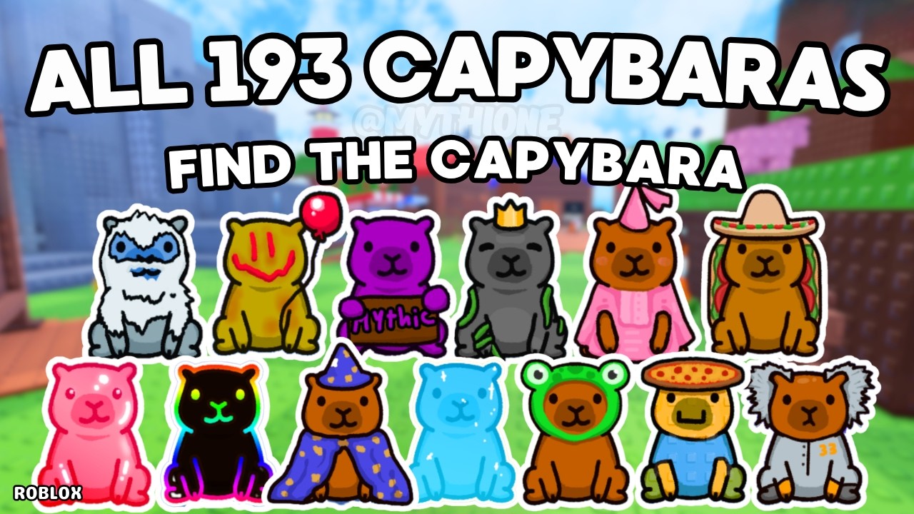Как найти ВСЕХ 193 КАПИБАР в Find the Capybara [193] | Roblox