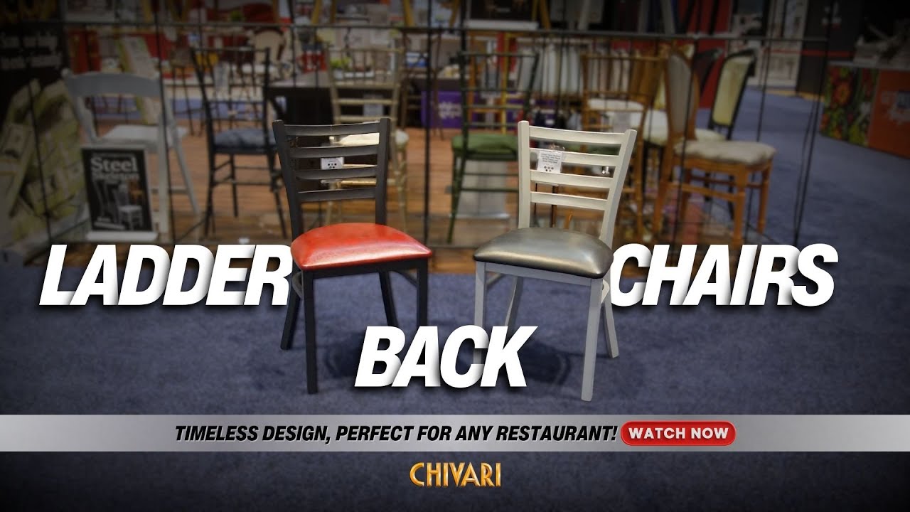 Metal Ladder Back Chairs | The Best Restaurant Chairs!