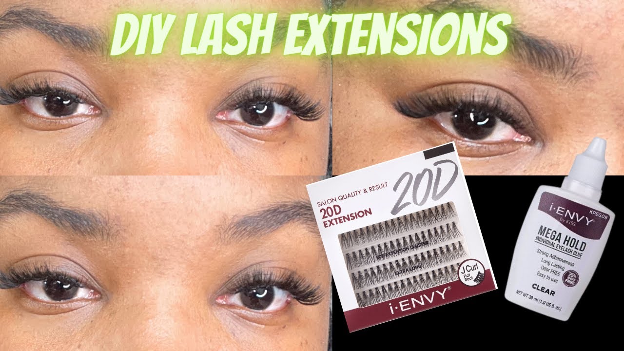 DIY Individual LASH EXTENSIONS| I Envy Lashes DIY| Affordable Lashes|