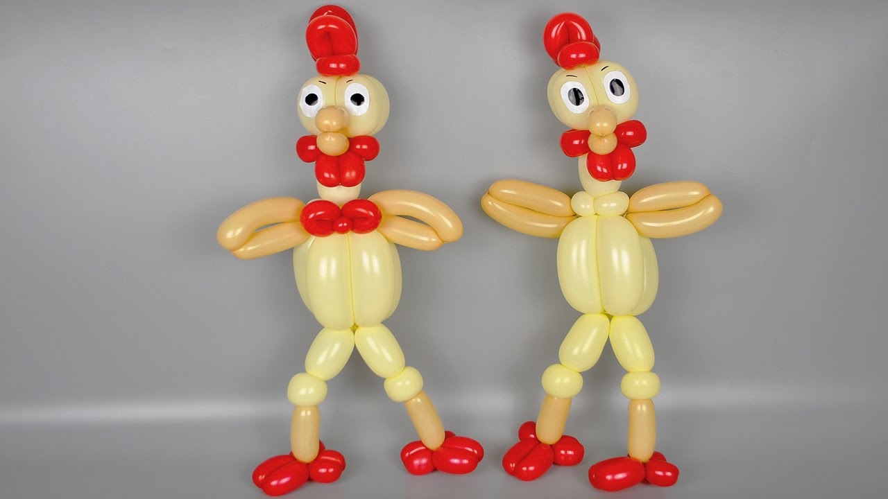 How to make a rooster out of balloons