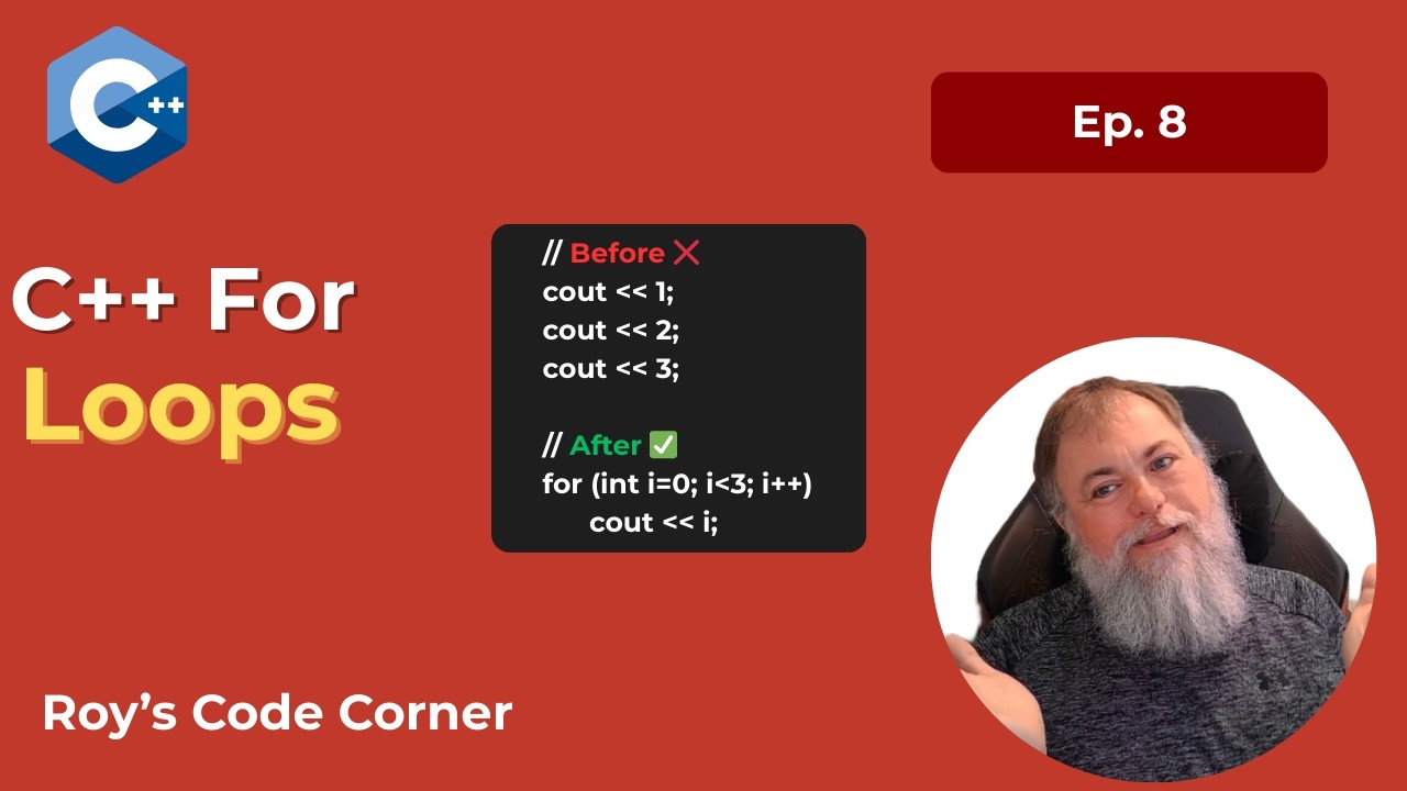 C++ For Loops Explained — Stop Brute Force Code & Learn DRY Refactoring