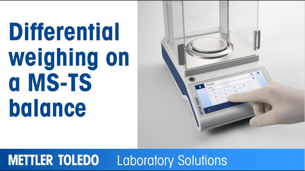 How to Perform Differential Weighing on MS-TS Balances