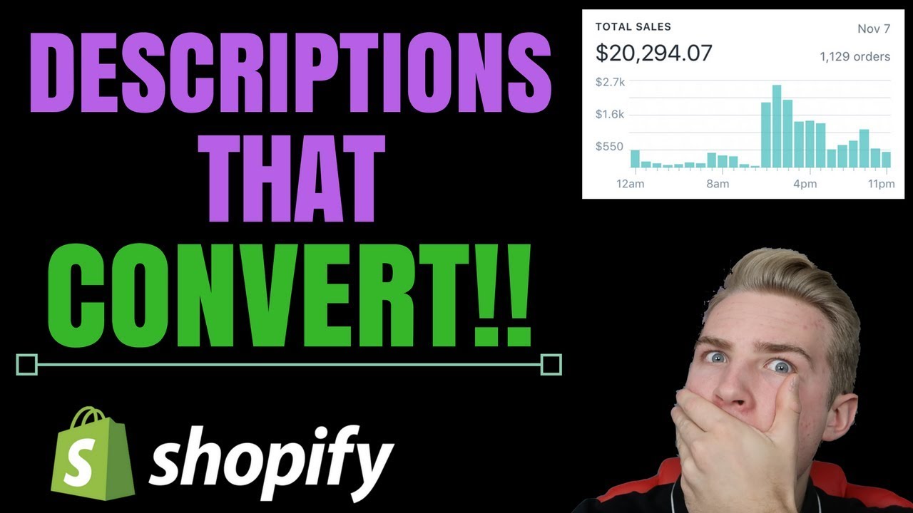 Shopify - 3 Keys To Descriptions That Convert