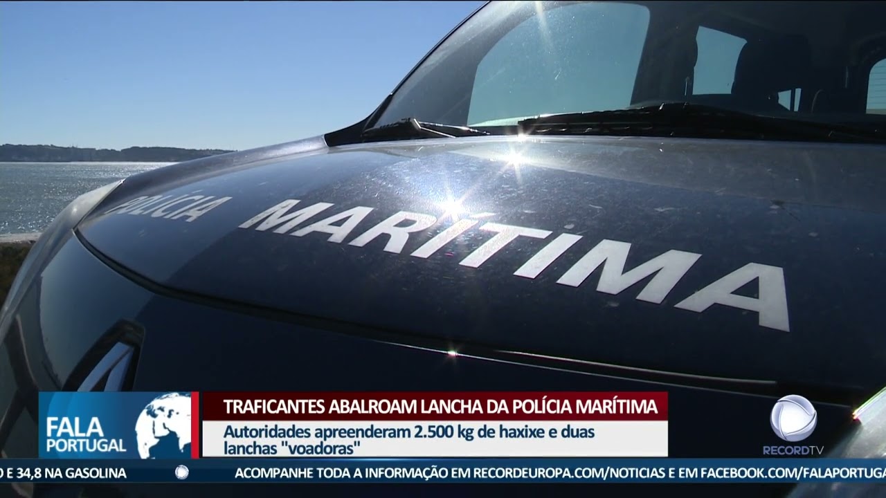 Traficantes abalroam lancha da Polícia Marítima