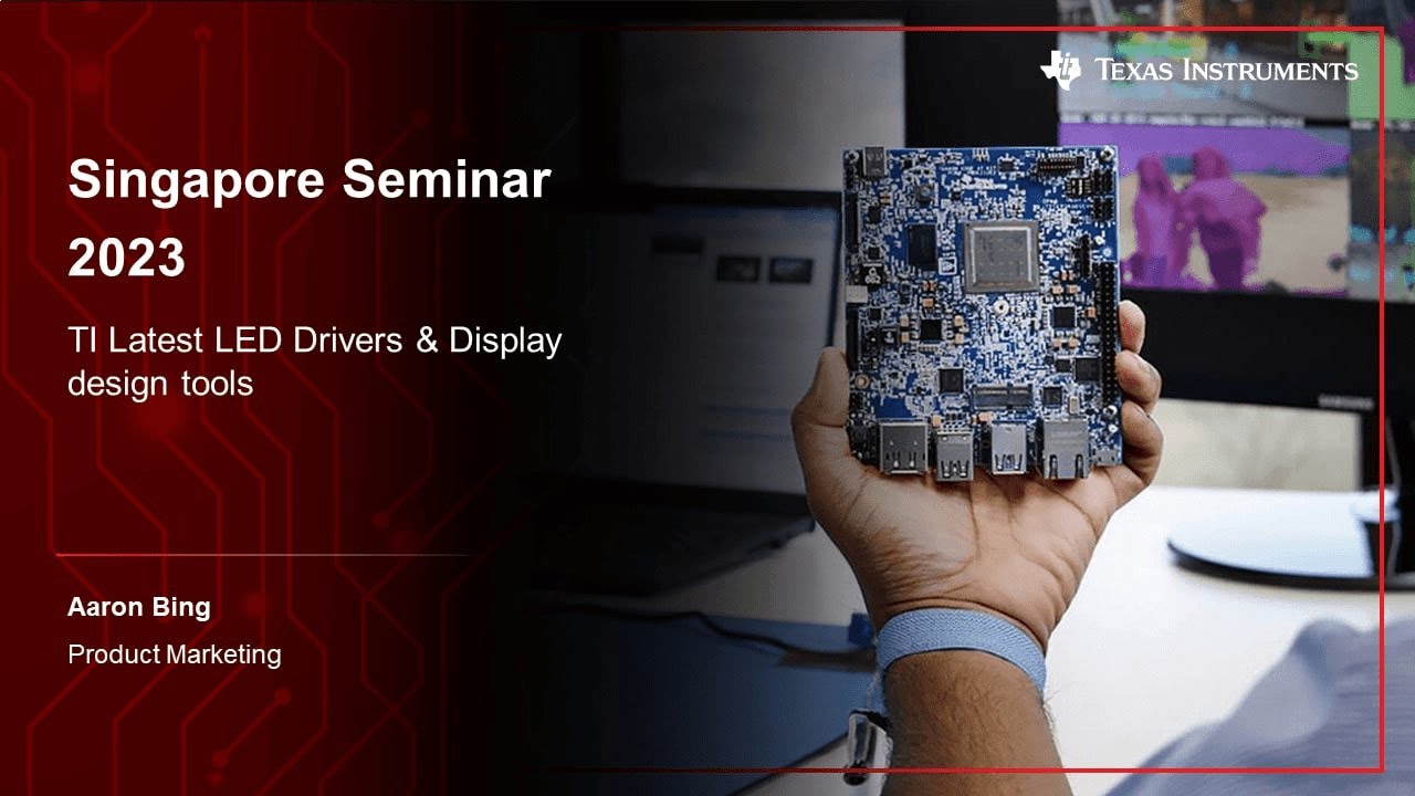 TI Latest LED Drivers & Display design tools