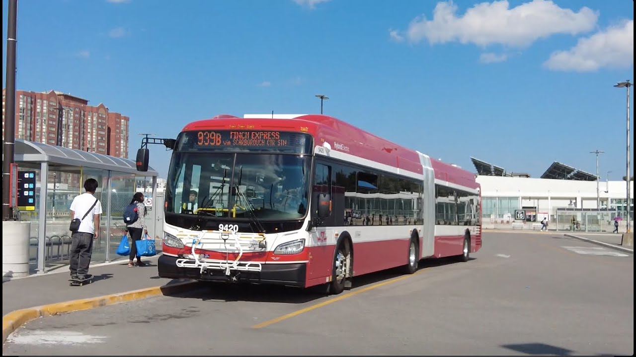 TTC 939B Finch Express Bus Ride #9420 from Kennedy Stn to Finch Stn (September 1st, 2024)