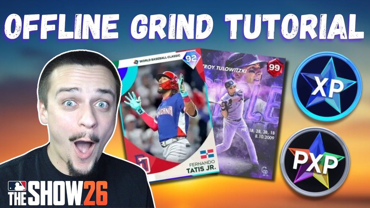 Полное руководство по прокачке в офлайн-режиме! #mlbtheshow26 #gaming