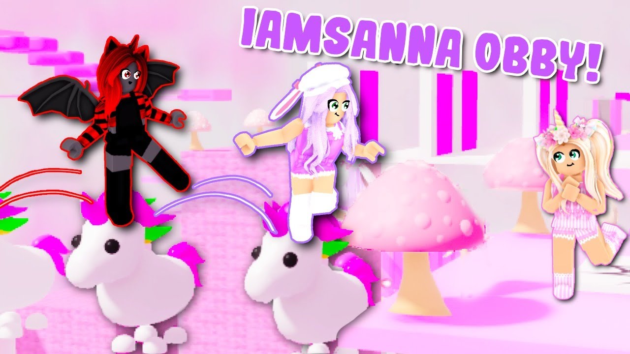 RACING The iamSanna OBBY With MOODY! (Roblox)
