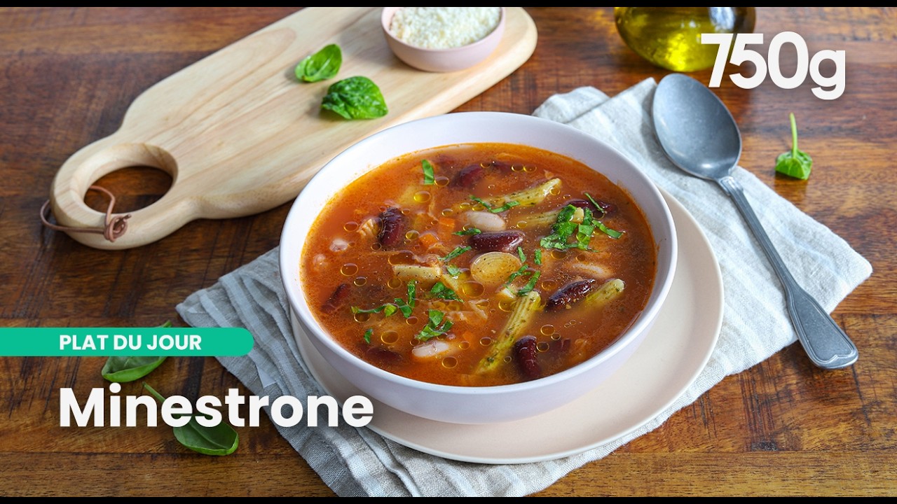 La recette du minestrone (la soupe de légumes italienne) - 750g