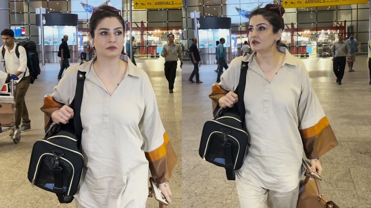 Raveena Tandon Spotted At Airport