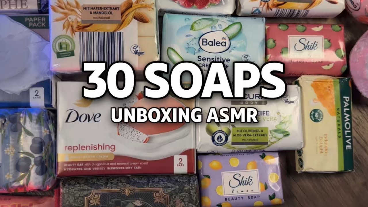 Unboxing soap ASMR Satisfying