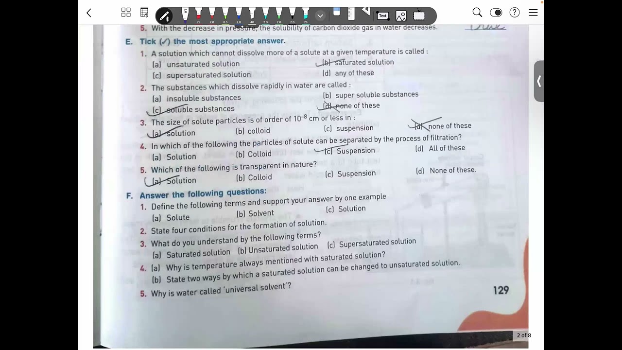 Class 8 | Water | difference between true solution and colloidal solution