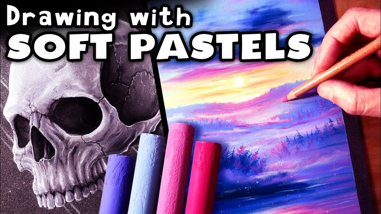 Drawing with SOFT PASTELS for the FIRST TIME
