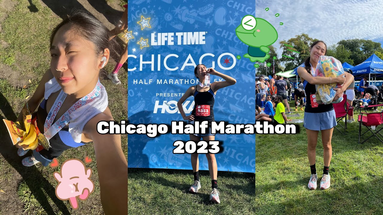 Running the Chicago Half Marathon 2023 | Chicago Best Burger #halfmarathon #chicago #runningvlogs