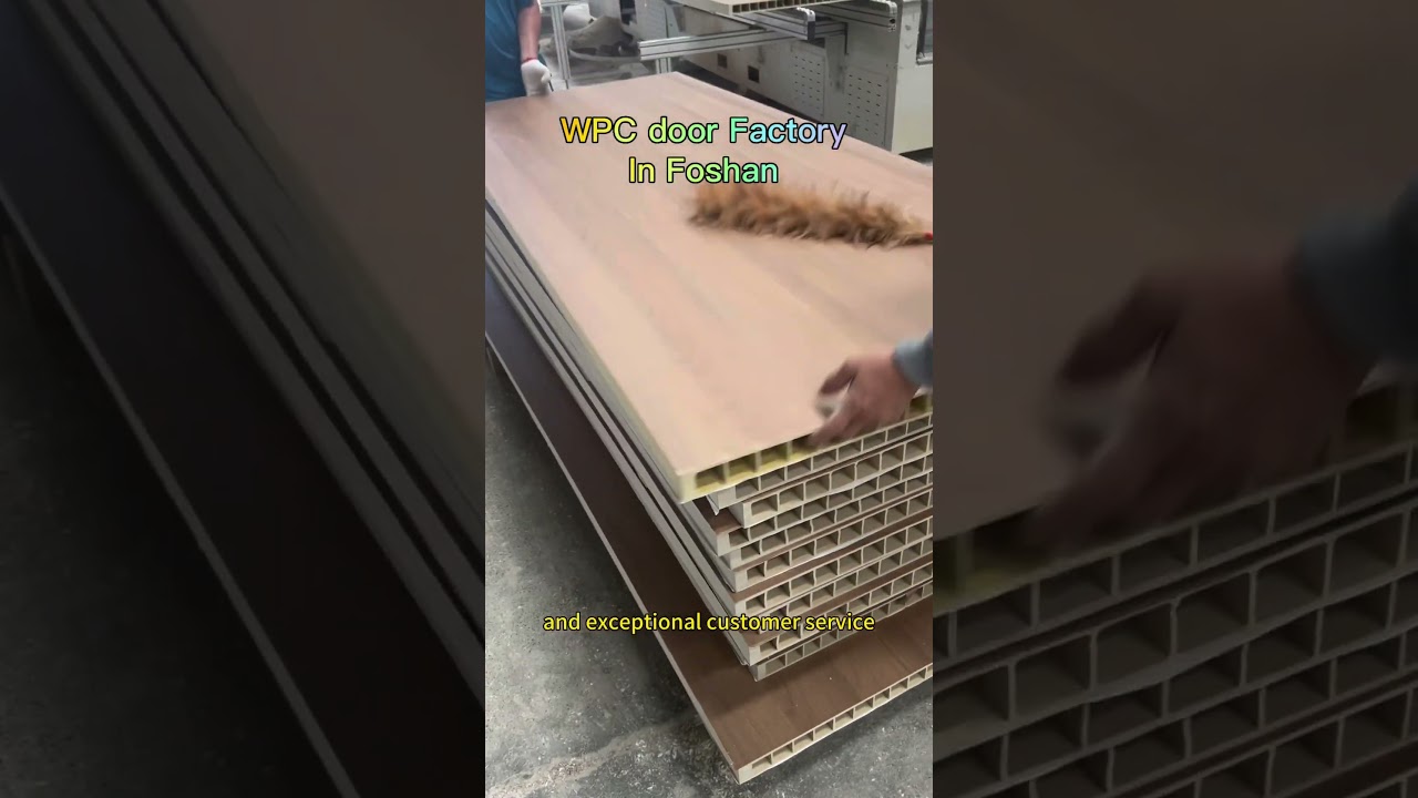 WPC door Factory in Foshan #wpcdoor #doorfactory #wpc #doors #doormanufactory #decoration