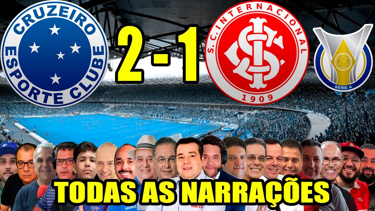 Todas as narrações - Cruzeiro 2 x 1 Internacional | Brasileirão 2025