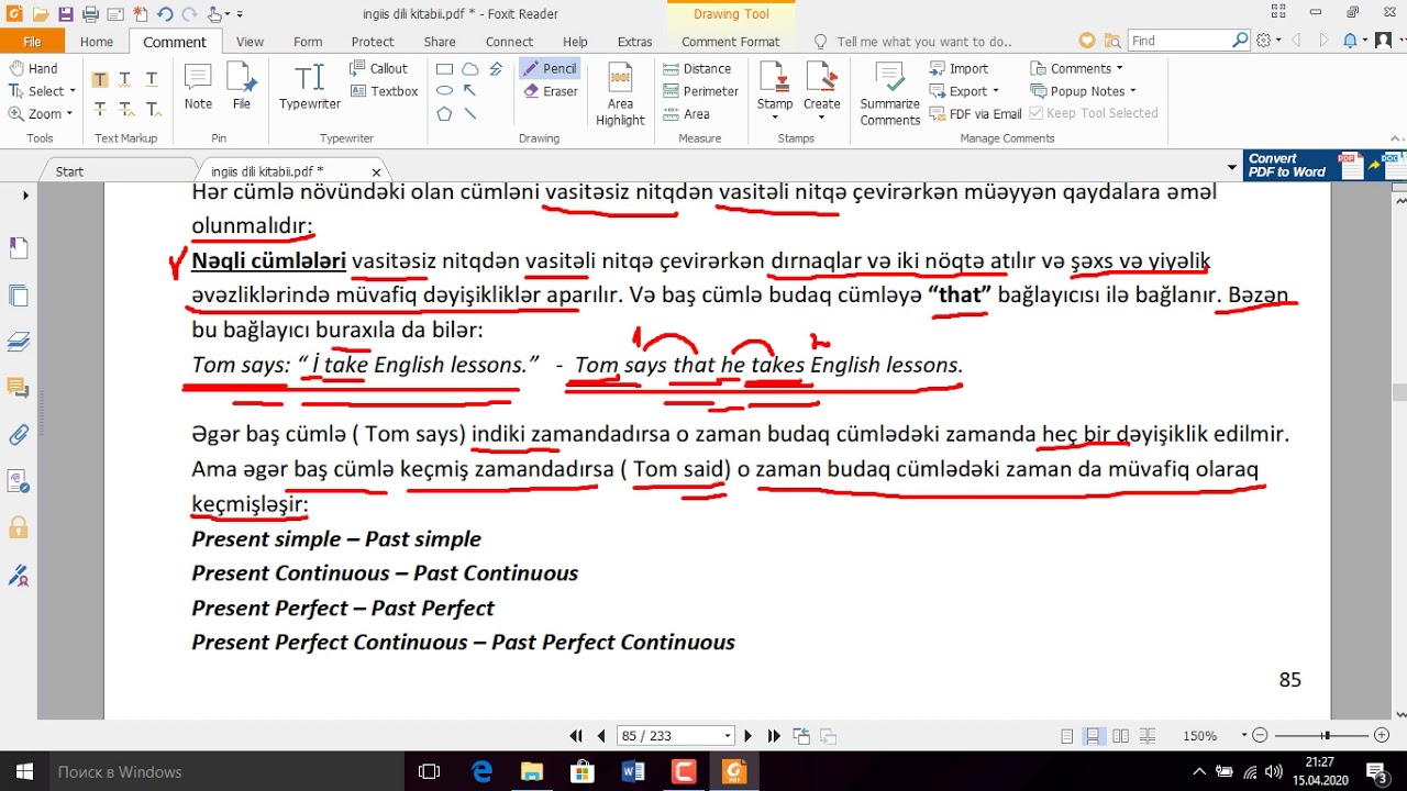 Direct and Indirect speech   Vasitəsiz və Vasitəli Nitq
