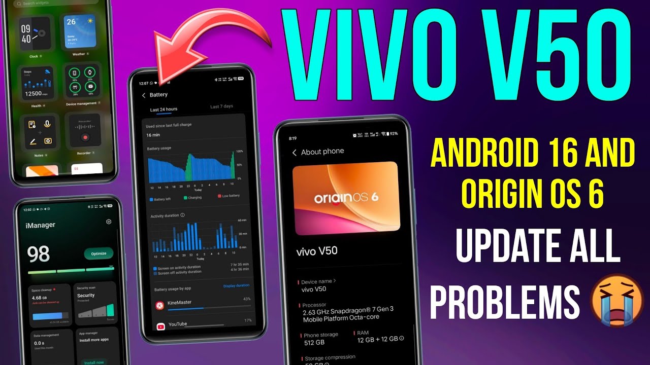 Vivo V50 Origin Os 6 Update Problems | Vivo V50 Android 16 & Origin Os 6 Update Full Review