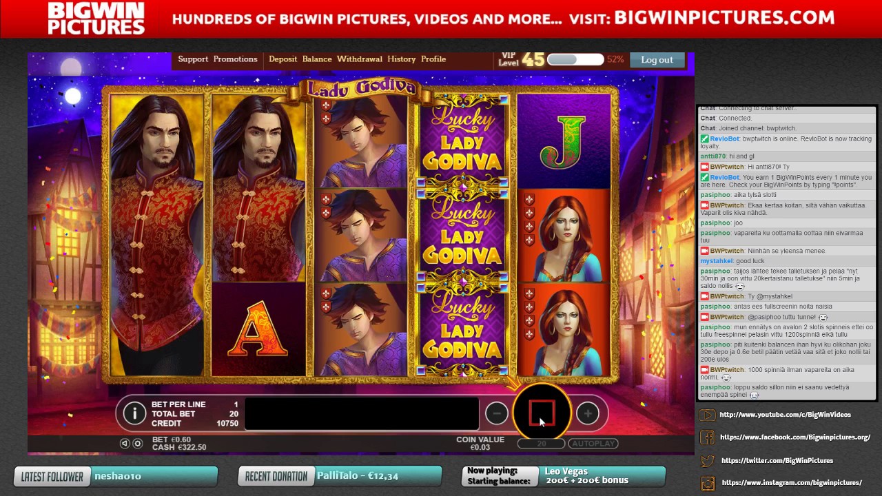 BigWinVideos 07/11 Leo Vegas 400&euro; start!