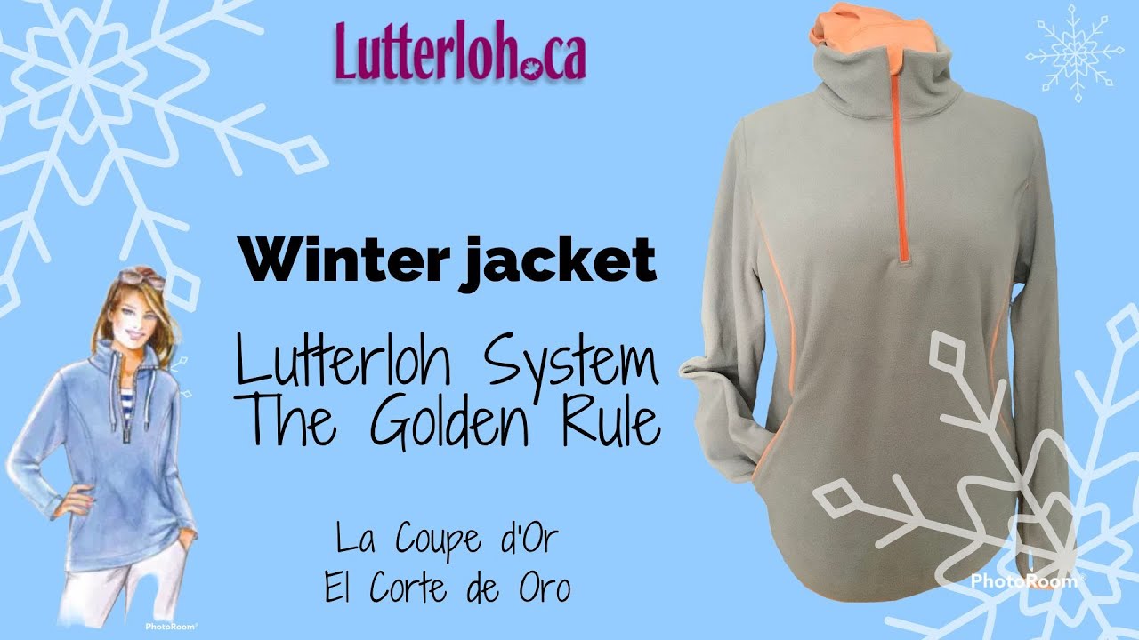 Winter Sport Jacket + Lutterloh Patterns | DIY Pattern drafting sew easy