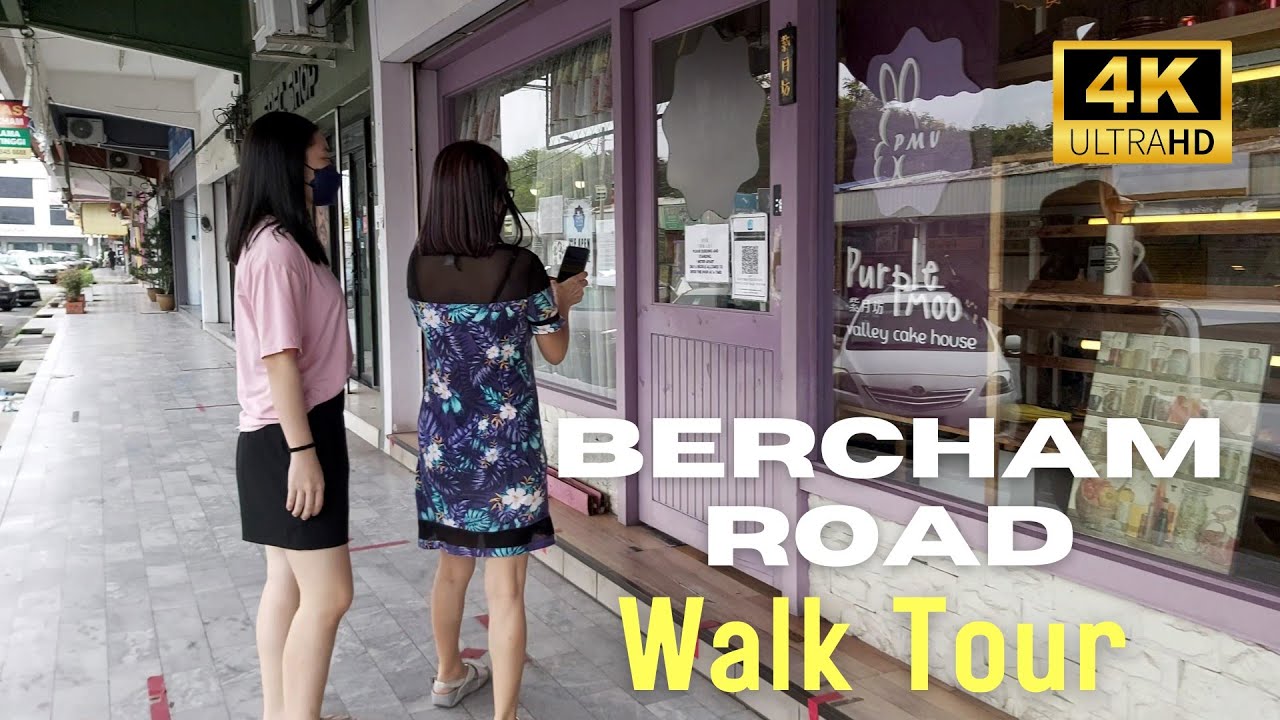 Walking Tour in the Sidewalks of Bercham Road, Ipoh, Perak, Malaysia #street