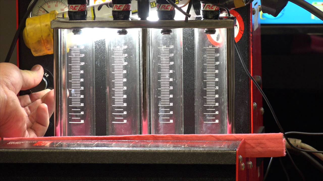 Injector pulse width comparison